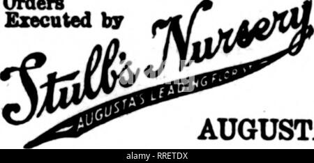 . Les fleuristes [microforme] examen. La floriculture. MOBILE, ALABAMA 600DBRAO CO. FLORAL MONTGOMERY. L'ALA. Virginia's Leading Fleuristes Rosemont Membre Jardins F. D. T. a sollicité la correspondance le fleuriste moulins, Inc. 36 West Forsyth Street Jacksonville, Floride nous atteindre tous les POINTS DE LA FLORIDE ET LA GÉORGIE DU SUD, Mobile Alabama États F. D. T. Le Floral Mmge nain Co. de pépinière. S. Bryaon Ayres avait une exposition de la célosie. Barkley &AMP ; Moore, de liberté, Mo., avait une importante exposition de dahlias, et J. J. Barkley, qui était en charge, était occupée à prendre des commandes pour les racines. Le T. J. Noll Co. Floral envoyé un immen Banque D'Images