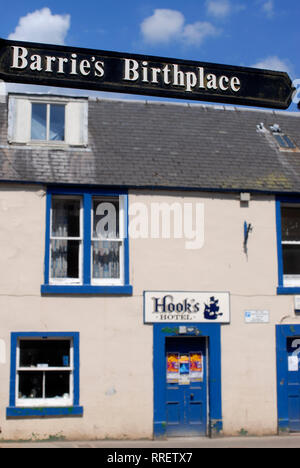 Tourisme culturel: Hôtel de hook à Kirriemuir, lieu de naissance de JM Barries, auteur de Peter Pan, Ecosse, Royaume-Uni Banque D'Images