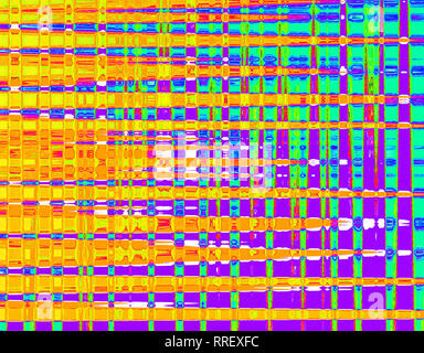 Résumé fond de lignes et de carrés colorés dynamiques Banque D'Images