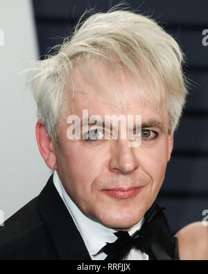 Los Angeles, États-Unis. Feb 24, 2019. BEVERLY HILLS, LOS ANGELES, CA, USA - 24 février : Nick Rhodes arrive à la Vanity Fair Oscar Party 2019 tenue à l'Wallis Annenberg Center for the Performing Arts le 24 février 2019 à Beverly Hills, Los Angeles, Californie, États-Unis. (Photo par Xavier Collin/Image Crédit : Agence de Presse) L'agence de presse Image/Alamy Live News Banque D'Images