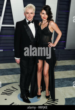 Los Angeles, États-Unis. Feb 24, 2019. BEVERLY HILLS, LOS ANGELES, CA, USA - 24 février : Nick Rhodes et Nefer Suvio arriver au 2019 Vanity Fair Oscar Party organisée à l'Annenberg Center for the Performing Arts le 24 février 2019 à Beverly Hills, Los Angeles, Californie, États-Unis. (Photo par Xavier Collin/Image Crédit : Agence de Presse) L'agence de presse Image/Alamy Live News Banque D'Images