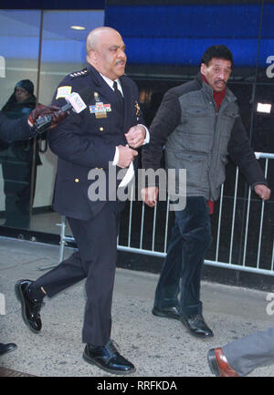 New York, USA. 25 février 2019, Eddie T. Johnson Interim surintendant de police de Chicago à Good Morning America pour parler de cas Jussie Smallett à New York le 25 février 2019 Credit:RW/Mediapunch MediaPunch Crédit : Inc/Alamy Live News Banque D'Images