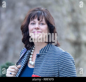 Londres, Royaume-Uni. 26 février 2019, Claire Perry MP Le ministre de l'énergie arrive à une réunion du Cabinet au 10 Downing Street, Londres, Royaume-Uni. Crédit : Ian Davidson/Alamy Live News Banque D'Images