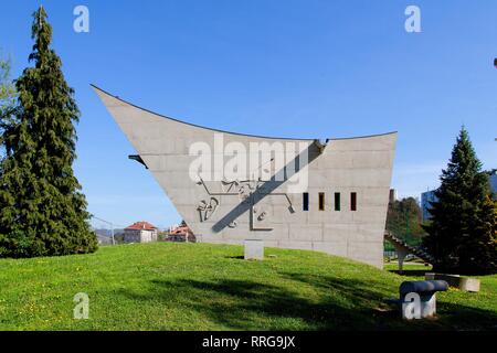 Le Corbusier Maison de la Culture, Site Le Corbusier, Firminy, Loire, Auvergne-Rhone-Alpes, France, Europe Banque D'Images