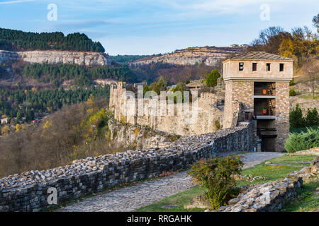 Tsarevets château, Veliko Tarnovo, Bulgarie, Europe Banque D'Images