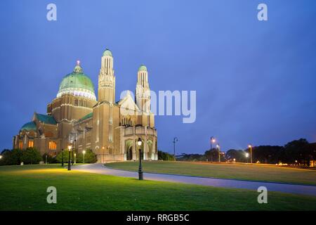 Basilique Nationale du Sacré-Coeur, Bruxelles, Belgique, Europe Banque D'Images