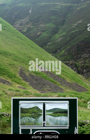 Tourisme nature : réserve naturelle de la queue de Grey Mare. Dumfries & Galloway, Écosse, Royaume-Uni Banque D'Images