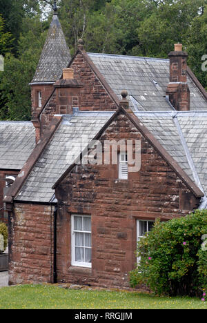 Tourisme culturel : jardin de la Threave, Dumfries et Galloway, Écosse, Royaume-Uni Banque D'Images