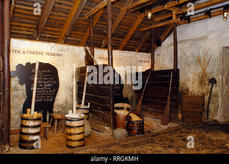 Tourisme culturel : poète Robert Burns Cottage, Alloway, Ayrshire, Écosse, Royaume-Uni Banque D'Images