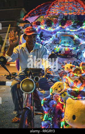 En trishaw typique et étrange Melaka, Malaisie Banque D'Images