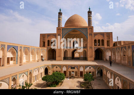 Mosquée de vendredi, Kashan ville, province d'Isfahan, Iran, Moyen-Orient Banque D'Images