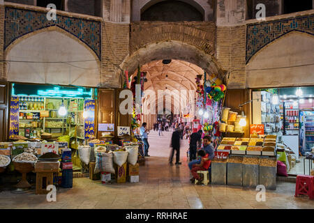 Bazar de bout en bout, Kerman, province de Kerman, Iran, Moyen-Orient Banque D'Images