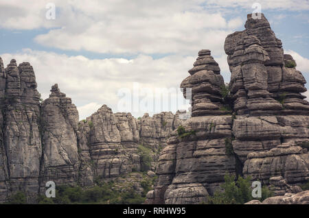 Torcal de Antequera, Andalousie, Espagne, Europe Banque D'Images