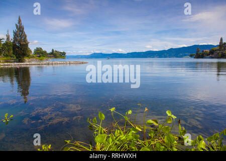 Tuk Tuk, le Lac Toba, île Samosir, Sumatra, Indonésie, Asie du Sud, Asie Banque D'Images