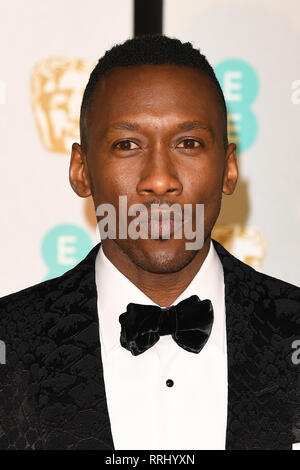 L'acteur américain Mahershala Ali assiste à l'EE British Academy Film Awards au Royal Albert Hall de Londres. 10 février 2019 © Paul Treadway Banque D'Images