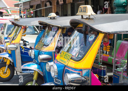 Tuk Tuks à Bangkok, Thaïlande, Asie du Sud, Asie Banque D'Images