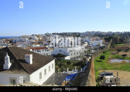 L'ancien mur de la ville de Lagos, Algarve, Portugal, Europe du Sud Banque D'Images