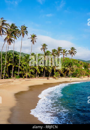 El Cabo San Juan del Guia beach, Parc Naturel National Tayrona, département de Magdalena, Caraïbes, Colombie, Amérique du Sud Banque D'Images