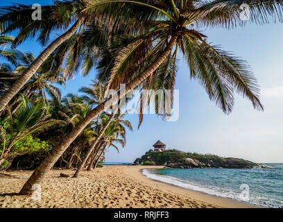 El Cabo San Juan del Guia beach, Parc Naturel National Tayrona, département de Magdalena, Caraïbes, Colombie, Amérique du Sud Banque D'Images