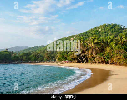 El Cabo San Juan del Guia beach, Parc Naturel National Tayrona, département de Magdalena, Caraïbes, Colombie, Amérique du Sud Banque D'Images