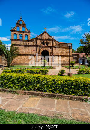 L'église de Santa Lucia, Guane, département de Santander, en Colombie, en Amérique du Sud Banque D'Images