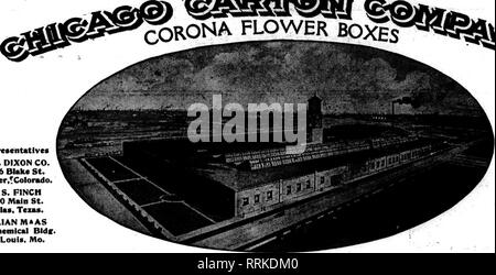 . Les fleuristes [microforme] examen. La floriculture. » ? • ? ?&Gt ; 54 les fleuristes^ Review Avril 10, 1019.. CORONAFLOWERBOXES. Veuillez noter que ces images sont extraites de la page numérisée des images qui peuvent avoir été retouchées numériquement pour plus de lisibilité - coloration et l'aspect de ces illustrations ne peut pas parfaitement ressembler à l'œuvre originale.. Chicago : les fleuristes Pub. Co Banque D'Images