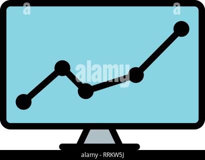 Stock Market Vector Illustration Vecteur Icône Icône signer pour utilisation personnelle et commerciale... L'icône de la mode Look propre... Illustration de Vecteur