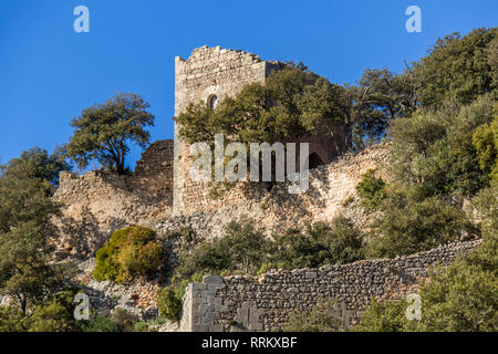 Château d'Alaró, Castell d'Alaró près de Alaró, Majorque, Îles Baléares, Espagne Banque D'Images