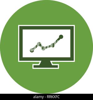 Stock Market Vector Illustration Vecteur Icône Icône signer pour utilisation personnelle et commerciale... L'icône de la mode Look propre... Illustration de Vecteur