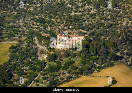 Country Estate Sollerich près de Alaró, Majorque, Îles Baléares, Espagne Banque D'Images