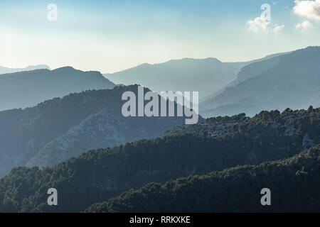 Serra de Tramuntana scène, Majorque, Îles Baléares, Espagne Banque D'Images