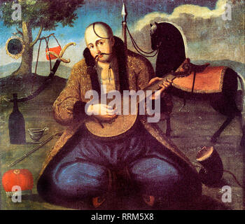 Banduriste cosaque. Début du xixe siècle Banque D'Images