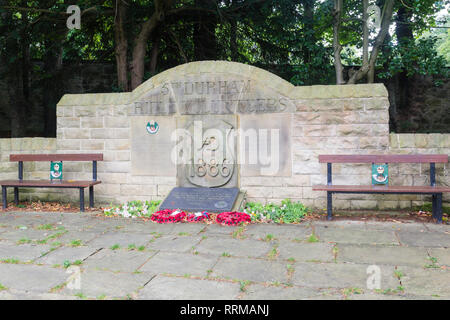Durham Light Infantry memorial à Saltwell Park, Gateshead, Tyne et Wear. Le mémorial pour les hommes qui sont morts à la guerre de 1900-1945. Le memorialwas dévoilé Banque D'Images