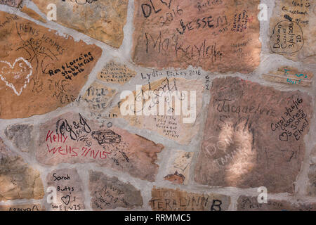 Des scènes de l'historique de la maison de l'icône du rock and roll, Elvis Presley : Graceland. Banque D'Images