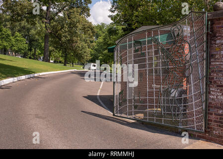 Des scènes de l'historique de la maison de l'icône du rock and roll, Elvis Presley : Graceland. Banque D'Images