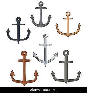 Vector set d'anchor Illustration de Vecteur