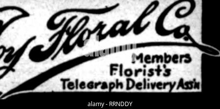 . Les fleuristes [microforme] examen. La floriculture. MOBILE, Alabama, le Floral Minge Co* VINCENNES, Indiana, Fitrist SCeULTZ PAUL C. RL-r^^^^d dZ f ^ » ^ États les fleuristes Livraison de télégraphe. BOSTON. Le marché. L'arrivée du Carême -conclut le marché aux fleurs en bon état. Il y a eu des mauvais jours ainsi que de bons jours de retard. Nous continuons d'avoir de fréquentes tempêtes de neige et ils paralysent le commerce de détail plus ou moins. Tout ce qui est pris en considération, il y a peu de raison de murmurer. Rosps continuer à nettoyer le haut bien, avec une tendance un peu plus faible dans les prix. Beautés restent rares, mais ils ne sont pas m Banque D'Images