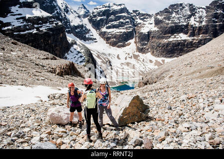 In Sunny, paysage de montagne escarpée, Parc national Yoho, Colombie-Britannique, Canada Banque D'Images