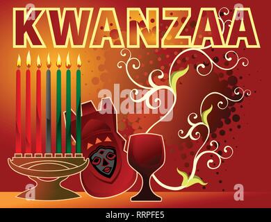 Kwanzaa Historique Illustration de Vecteur