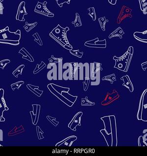 Abstract vector Running chaussures espadrilles motif transparent 10 spe Illustration de Vecteur