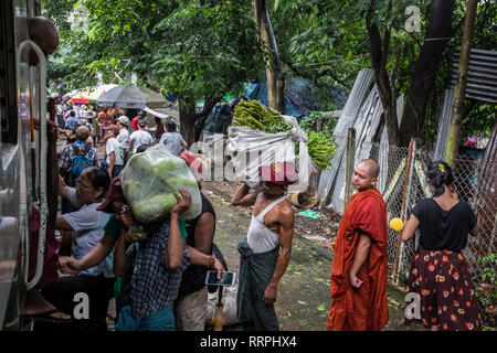 Yangon, Myanmar - 20 septembre 2016 : Banque D'Images