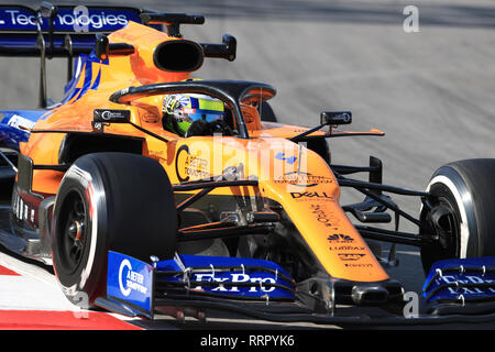 Circuit de Barcelona-Catalunya, Barcelone, Espagne. Feb 26, 2019. Les essais de Formule 1 Jour 5 ; McLaren, Lando Norris : Action Crédit Plus Sport/Alamy Live News Banque D'Images