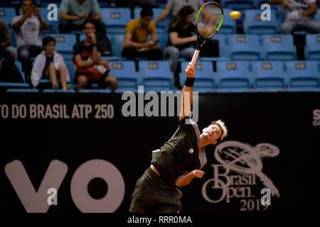 Sao Paulo, Brésil. Feb 26, 2019. Sao Paulo - SP - 02/26/2019 - Brésil 2019 ouvert - Paolo Lorenzi Brésil 2019 Open de tennis n'est valable que pour la première phase du tournoi qui a lieu au gymnase Ibirapuera Sao Paulo et -SP Photo : Alan Morici/AGIF : Crédit AGIF/Alamy Live News Banque D'Images