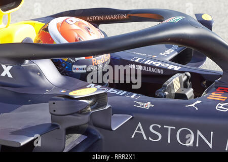 L'Espagne. Feb 26, 2019. Pierre Gasly (Aston Martin Racing Red Bull) RD15 voiture, vu en action au cours de l'hiver jours d'essais sur le circuit de Catalunya à Montmelo Crédit : Fernando Pidal SOPA/Images/ZUMA/Alamy Fil Live News Banque D'Images