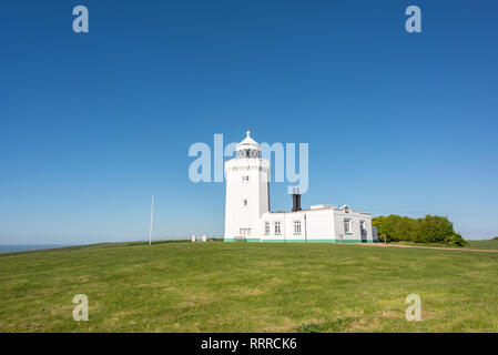 Phare de South Foreland sur les falaises de Douvres, East Kent, Royaume-Uni Banque D'Images