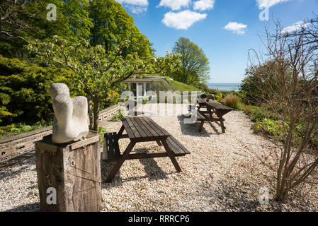 The Pines Garden and tea room, près de Douvres, Kent, Royaume-Uni Banque D'Images