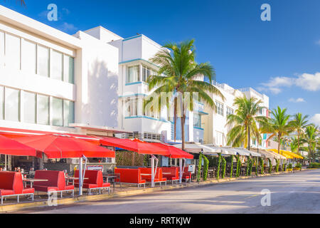 Miami Beach, Floride, USA sur Ocean Drive.