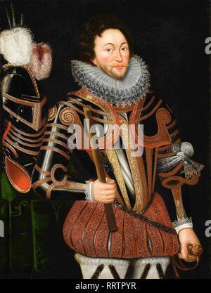 Sir Francis Drake (1540-1596), portrait, 16th Century Banque D'Images