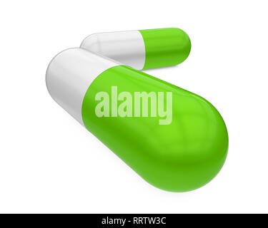 Capsule Comprimé isolé Banque D'Images