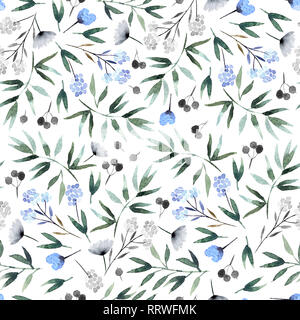 Isolé sur fond blanc avec motif transparent pour votre conception de la flore, papier peint, textile, papier d'emballage et d'autres. Banque D'Images